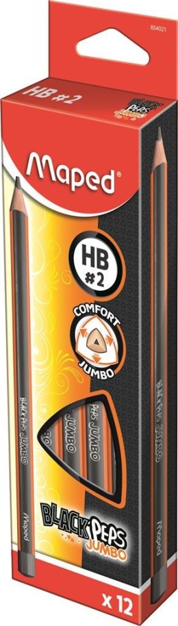 Ołówek BLACKPEPS JUMBO HB 854021 MAPED .