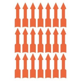 Etykiety informacyjne trwałe, strzałki, 63 etyk./op., 33 x 9 mm, czerwony odblaskowy, AVERY ZWECKFORM, 3008