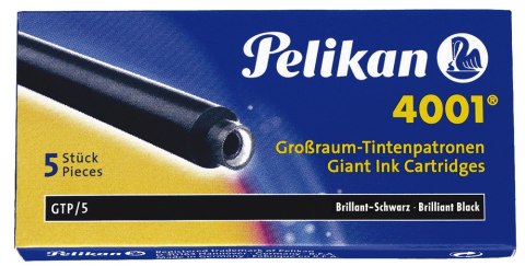 Naboje do piór, długie niebiesko-czarne 300004108 PELIKAN