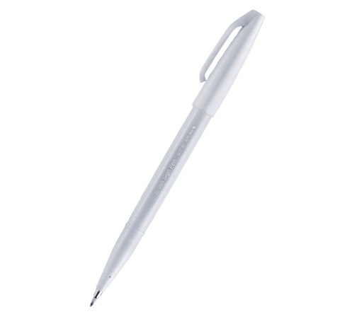 Pisak pędzelkowy do kaligrafii jasnoszary SES15C-N2X PENTEL .