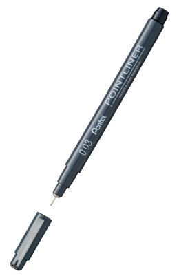 Cienkopis kalibrowany POINTLINER czarny 0,03 mm S20P-03A .