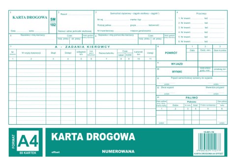 801-1-N Karta drogow.numer. samoch.cieżar. MICHALCZYK