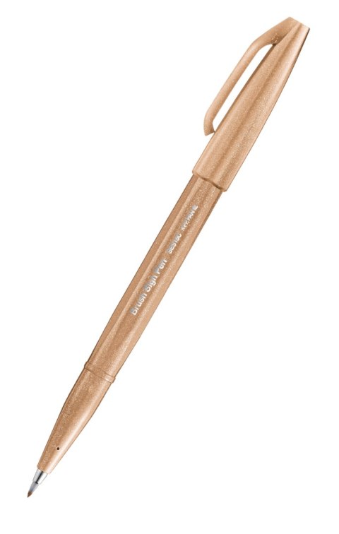 Pisak pędzelkowy do kaligrafii orzechowy SES15C-E2X PENTEL .