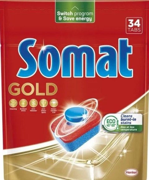 SOMAT Tabletki do zmywarki 34 szt. GOLD 577105