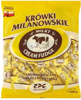 Krówki Milanowskie mleczne 1000g ZPC MILANÓWEK