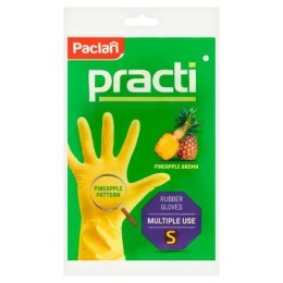 PACLAN Rękawice gumowe S żółte 00001