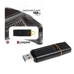 Pamięć Pendrive KINGSTON 128GB USB 3.2 GEN1 Data Traveler Exodia czarny-żółty DTX/128GB