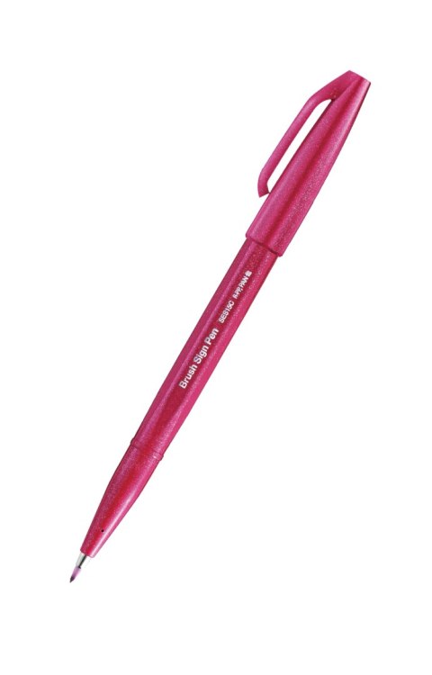 Pisak pędzelkowy do kaligrafii burgund SES15C-B2X PENTEL .