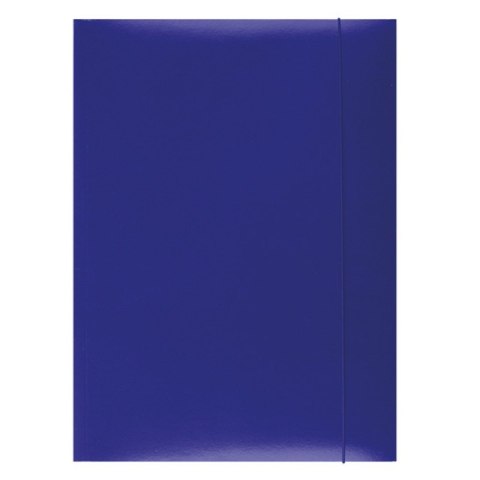 Teczka z gumką , karton, A4, 300gsm, 3-skrz., niebieska, typu OFFICE PRODUCTS 21191131-01