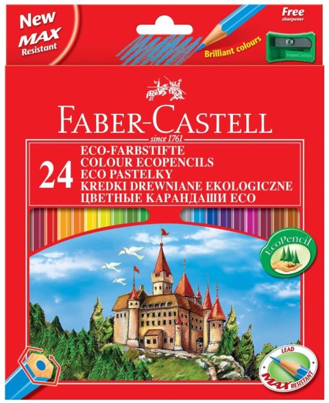 Kredki ZAMEK 24kolory FC111224/120124 op.kartonowe FABER-CASTELL