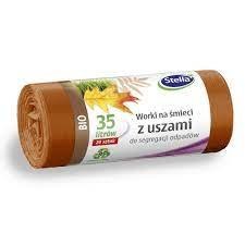 STELLA Worki 35l do segregacji BIO brązowe z uszami LDPE (20 szt.) 032181