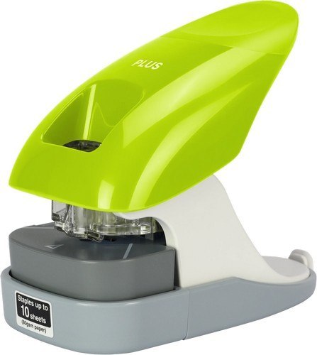 Zszywacz bezzszywkowy nabiurkowy (do 10 kartek) SL-112A zielony, 31261 PLUS