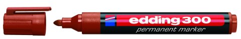 Marker-foliop.300 brązowy EDDING końcówka okrągła