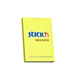 Bloczek STICKnullN 76x51mm żółty neon 100k 21132