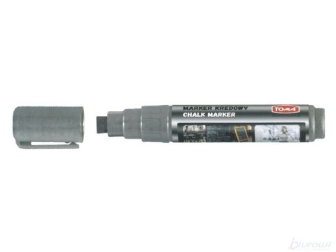 Marker kredowy, końcówka ścięta 8mm, 8g tuszu srebrny TO-291 Toma SALE