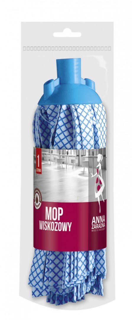 ANNA ZARADNA Mop wiskozowy kratka PB-3937