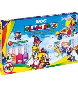 Farby witrażowe GD22P13 AMOS 13 kolorów 22ml 170-1050 .