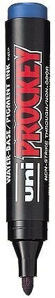 Marker permanentny UNI PM-122 okrągły niebieski PROCKEY SALE