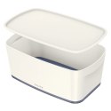 Pojemnik MyBOX mały z pokrywką biało-szary LEITZ 52291001 .