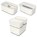 Pojemnik MyBOX mały z pokrywką biało-szary LEITZ 52291001 .