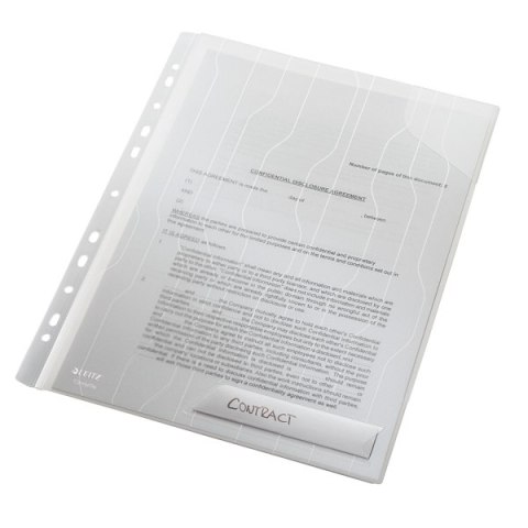Folder_LEITZ Combifile usztywniony biały przezroczty (3szt) 47280003