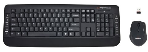 Klawiatura+mysz_bezprzewodowa 2.4GHZ EK120 ESPERANZA