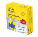 Kółka z symbolami nullKciuknull 3861 Q19 mm w rolce do zaznaczania, trwałe, 250 szt./rolka, żółto-niebiskie, Avery Zweckform (X)