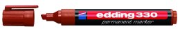 Marker EDDING permanentny ścięta końcówka 1-5mm brązowy 330/007/br ed