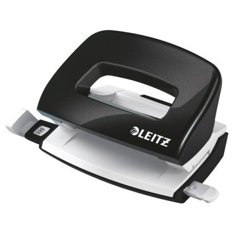 Dziurkacz Mini metalowy Leitz WOW, czarny, 10 lat gwarancji, 10 kartek 50601095 .