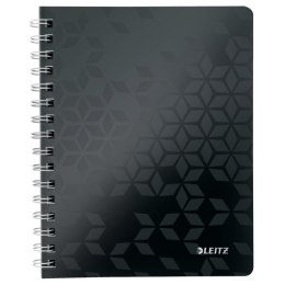 Kołonotatnik w kratkę A5 PP Leitz WOW, czarny 46410095 .