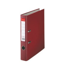 Segregator Esselte ekonomiczny, A4/50mm, 30% PP z recyklingu, bordowy 81173