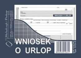 Wniosek o urlop, A6 40 kartek, 10-515-5 DOTTS