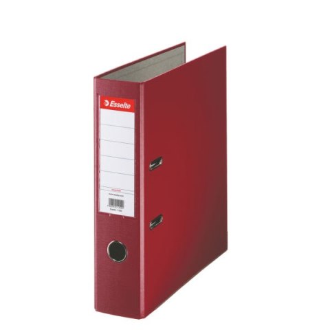 Segregator Esselte ekonomiczny, A4/75mm, 30% PP z recyklingu, bordowy 11276