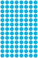 Kółka do zaznaczania śr. 8 mm, niebieskie etykiety papierowe, etykiety okrągłe z trwałym klejem, etykiety do oznaczenia 416 etyk