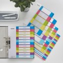 Przekładki plastikowe LEITZ WOW 1-6 12420000 do zadruku .