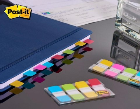 Zakładki indeksujące POST-IT do archiwizacji (676-AYPV), PP, silne, 16x38mm, 4x10 szt., mix kolorów