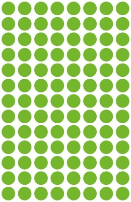 Kółka do zaznaczania zielone 3592 Q8 4 ark. Usuwalne, Avery Zweckform