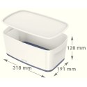 Pojemnik MyBOX mały z pokrywką biało-różowy LEITZ 52291023 .