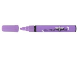 Marker akrylowy, fibrowa końcówka ścięta 2-5mm, fioletowy TO-400 Toma SALE