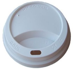 Pokrywka 80mm PS biała (100 szt.) do kubków 250ml TnP 30285