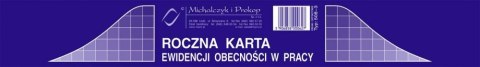 508-3 Roczna karta ewidencji obecności w pracy A5 (50) Michalczyk i Prokop