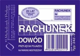 242-9 R-k Dowód prz.poj.na par king niestrze. MICHALCZYK i PROKOP