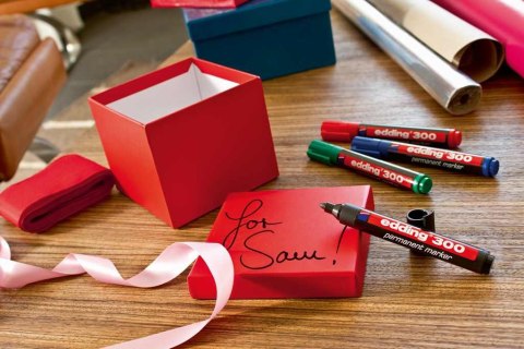 Marker-foliop.300 brązowy EDDING końcówka okrągła