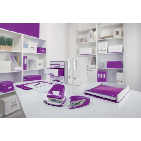 Dziurkacz 5008 LEITZ fioletowy 30 kartek duży metalowy 50081062 .