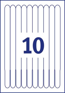 Opaski identyfikacyjne 265 _ 18 mm, 20 ark., białe, poliestrowe, na nadgarstki, L4000_10, Avery Zweckform