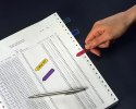 Zakładki indeksujące POST-IT (684-ARR1), PP, 12x43mm, strzałka, 5x20 kart., mix kolorów