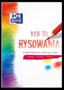 Blok rysowania OXFORD A4 20k 120G biały 400093195 .