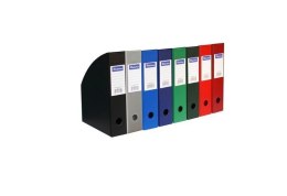 Pojemnik na czasopisma DOTTS A4 10cm granatowy PCV (SD-36-02) SE-DOT-36-02