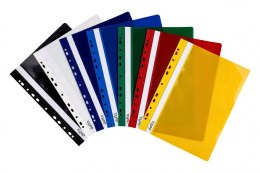 Skoroszyt DOTTS A4 twardy wpinany niebieski (10szt) SH-DOT-01-03