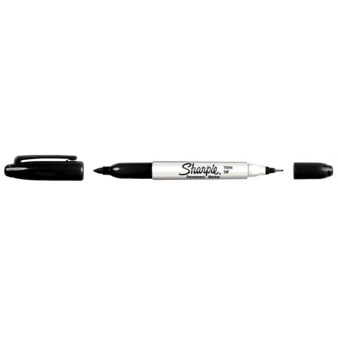 Marker dwustronny Sharpie Twin Tip, czarny, S0811100, Sharpie